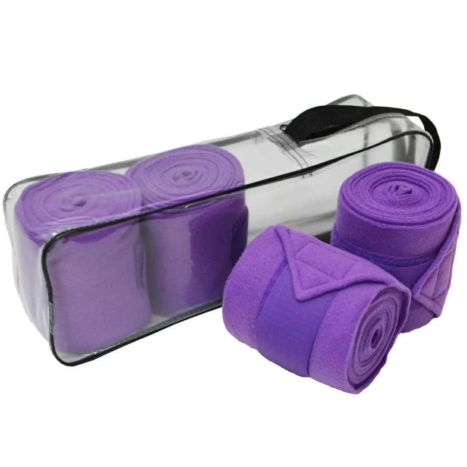 Бинты флисовые для лошади EQUIMAN комплект 4 шт.