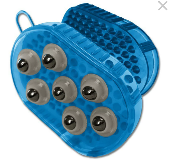 Скребница щетка массажер с магнитными вставками HV