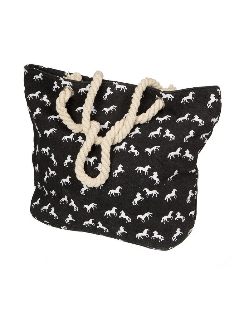 Сумка-шоппер с принтом лошади