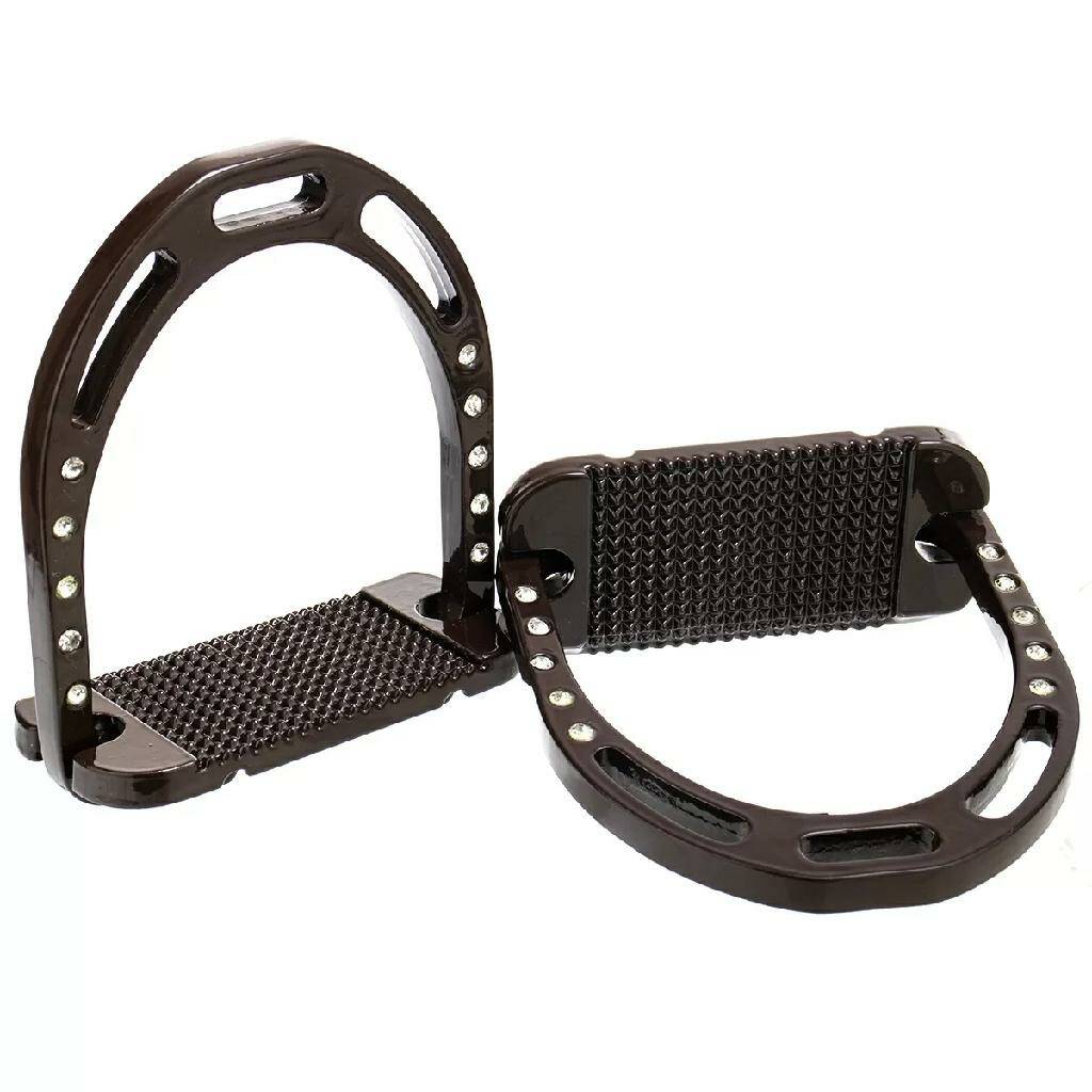 Стремена алюминиевые со стразами