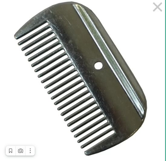 Гребешок алюминиевый для гривы