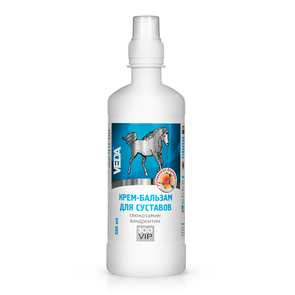 Крем-бальзам для суставов с глюкозамином и хондроитином, 500 мл.