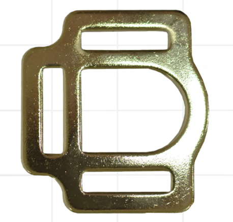 Пряжка для недоуздка стальная, с покрытием под золото