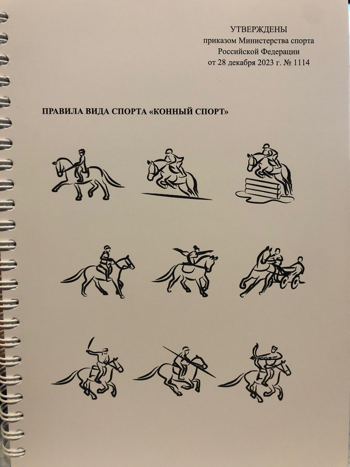 Правила вида спорта "Конный спорт" 2024 г.