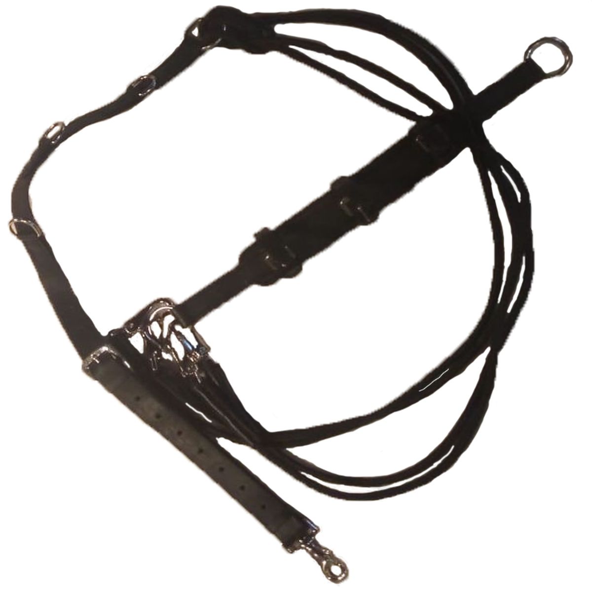 Гог кожаный с четырьмя карабинами / шпрунт / шамбон