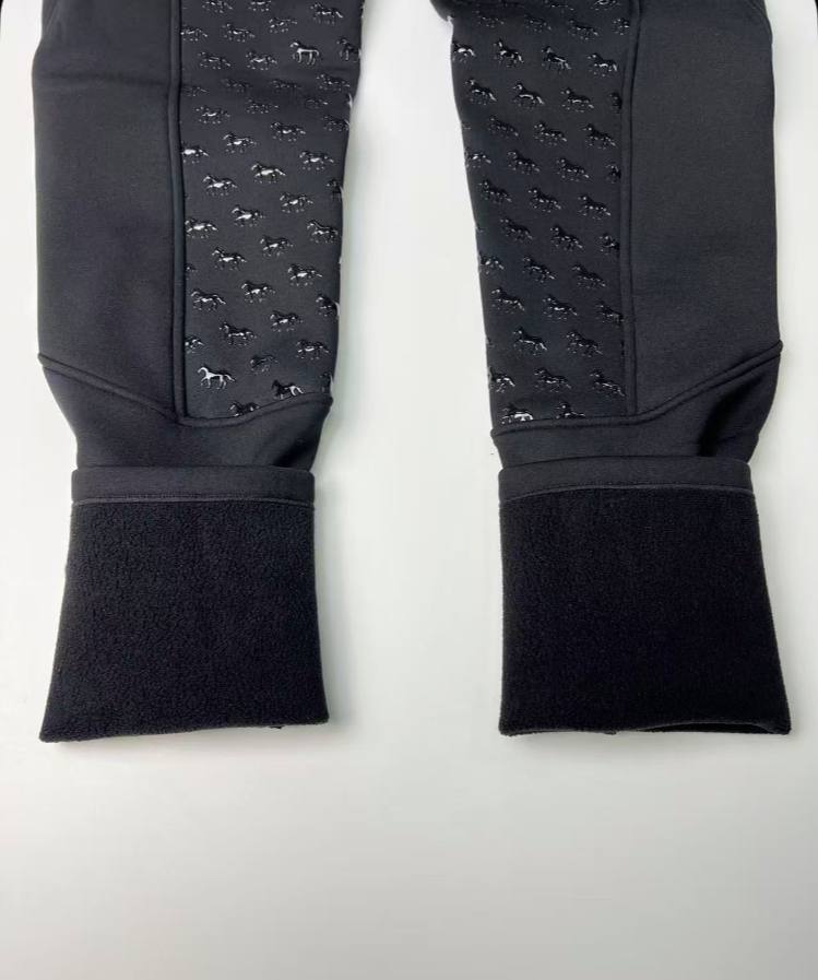 Леггинсы зимние для верховой езды с полной силиконовой леей