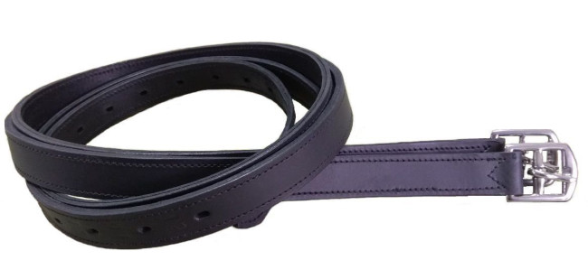 Путлища комбинированные из натуральной кожи Белая грива