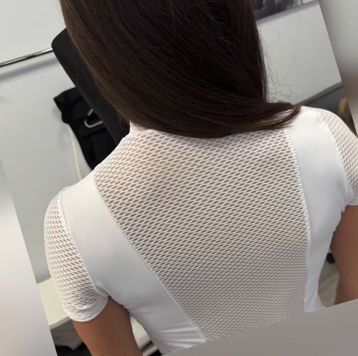 Поло для конного спорта с вставками из сетки