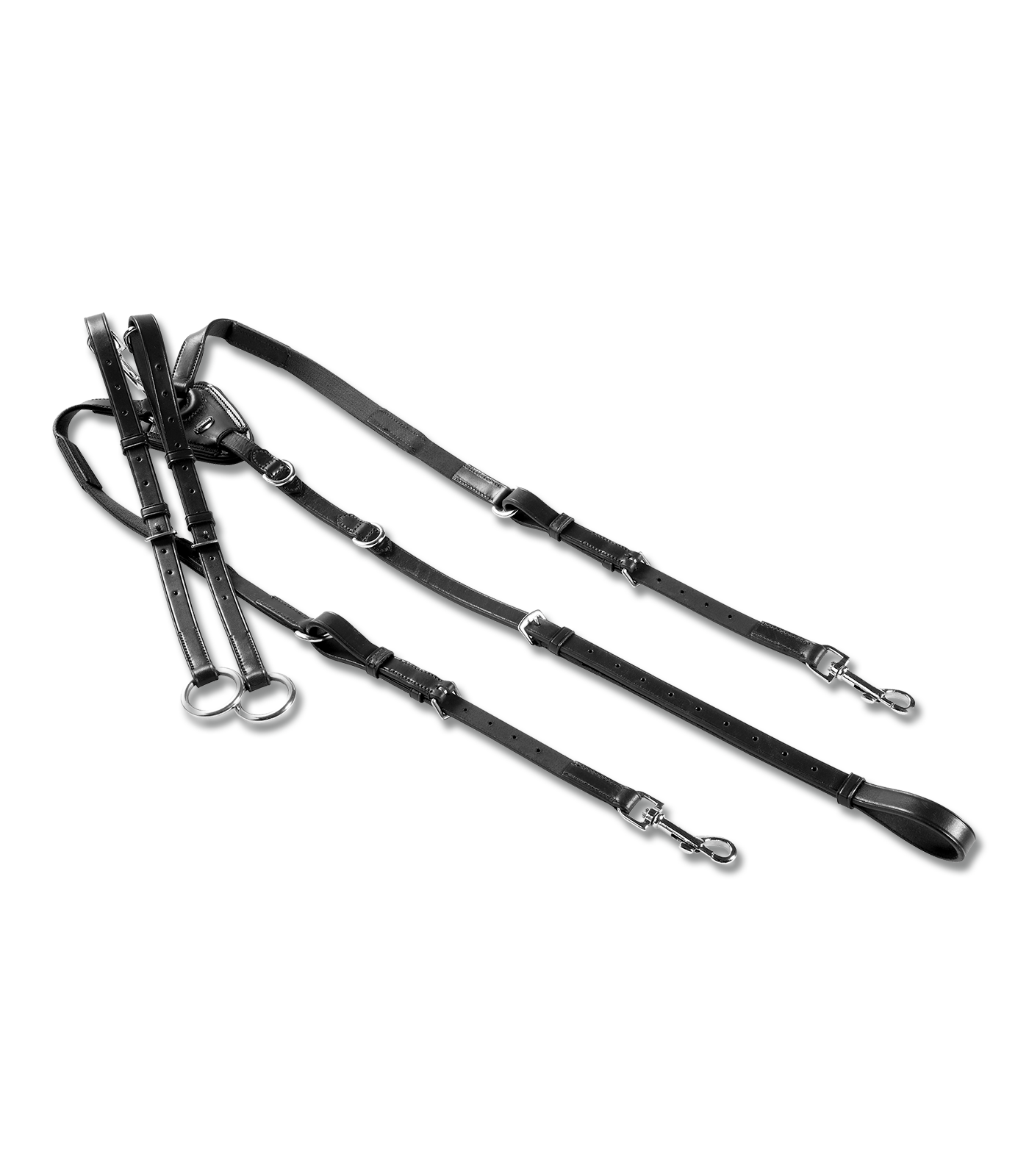 Подперсье классическое кожаное с резинкой Waldhausen X-Line, черный, Full