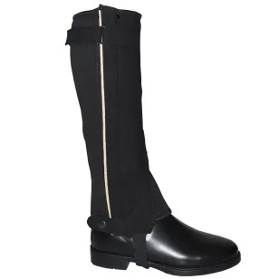 Краги для верховой езды из искусственной замши (черный)