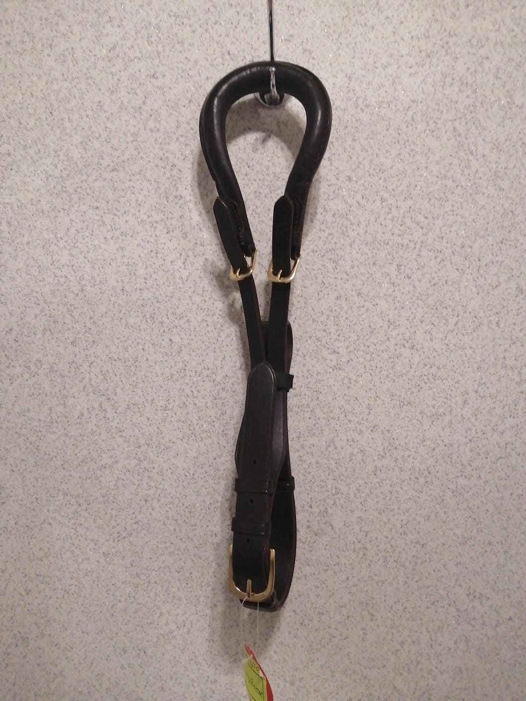 Пахва кожаная (подхвостник) размер PONY цвет черный