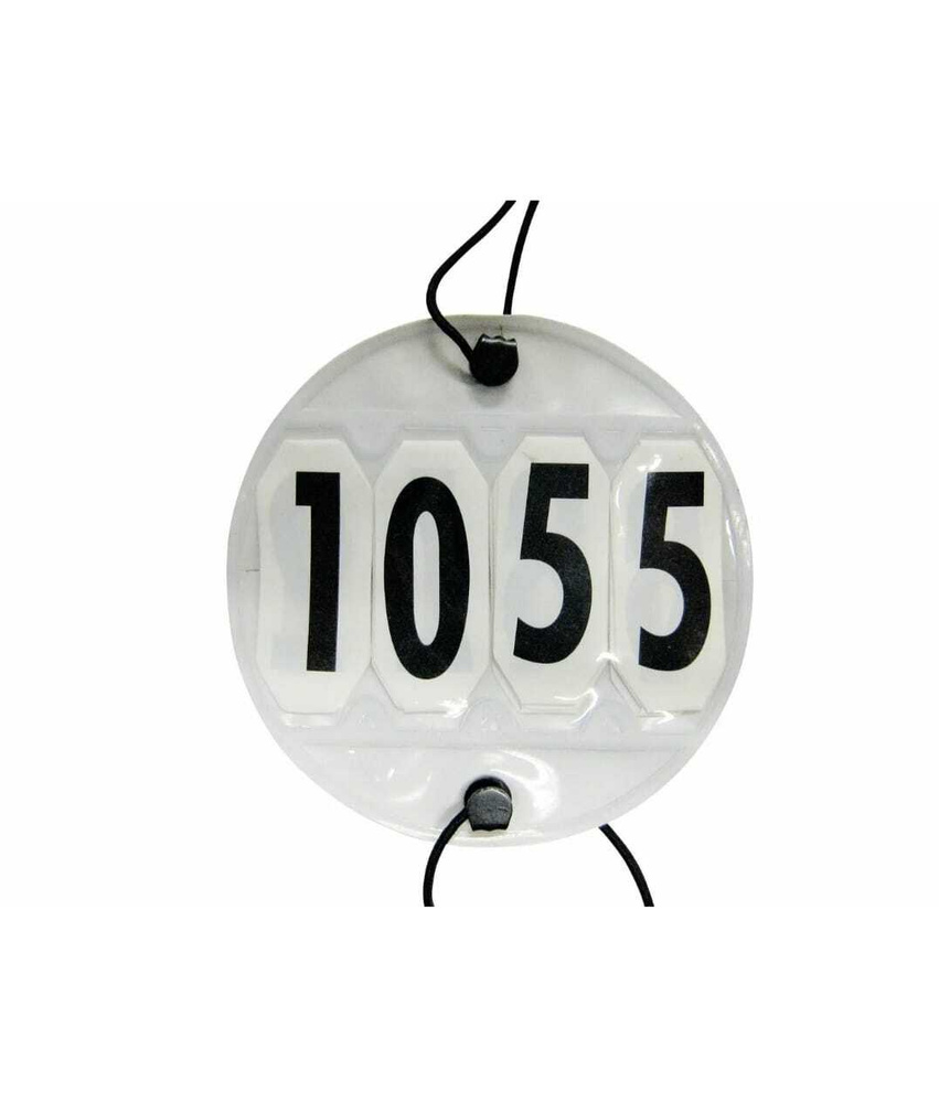 Номерок для соревнований  HKM, 4 секции