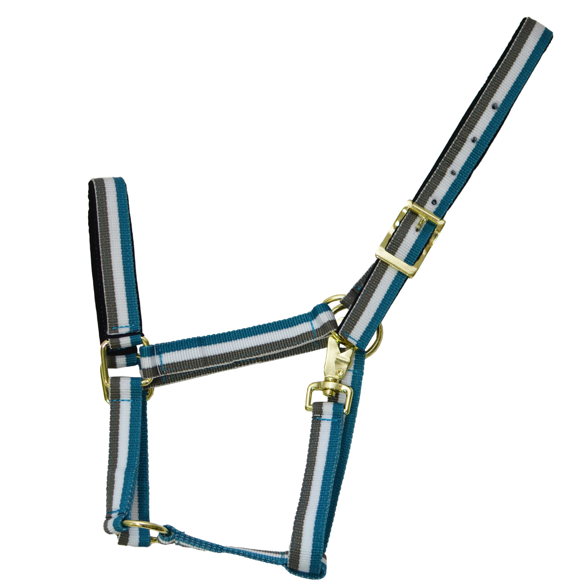 Недоуздок нейлоновый в полоску "EQUIMAN"