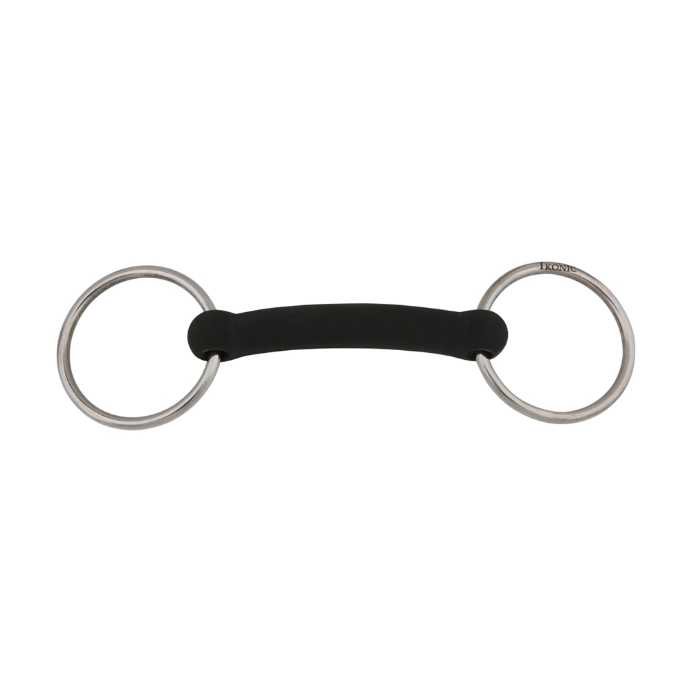 Трензель со сплошным резиновым грызлом, жесткое основание Feeling