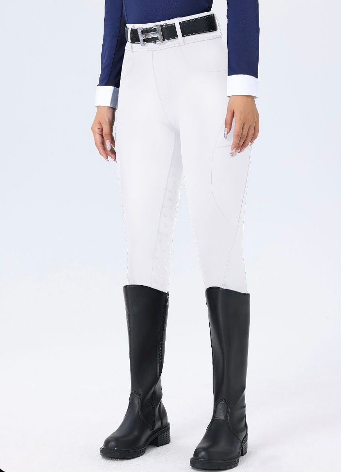 Бреггинсы для верховой езды белые, размер М