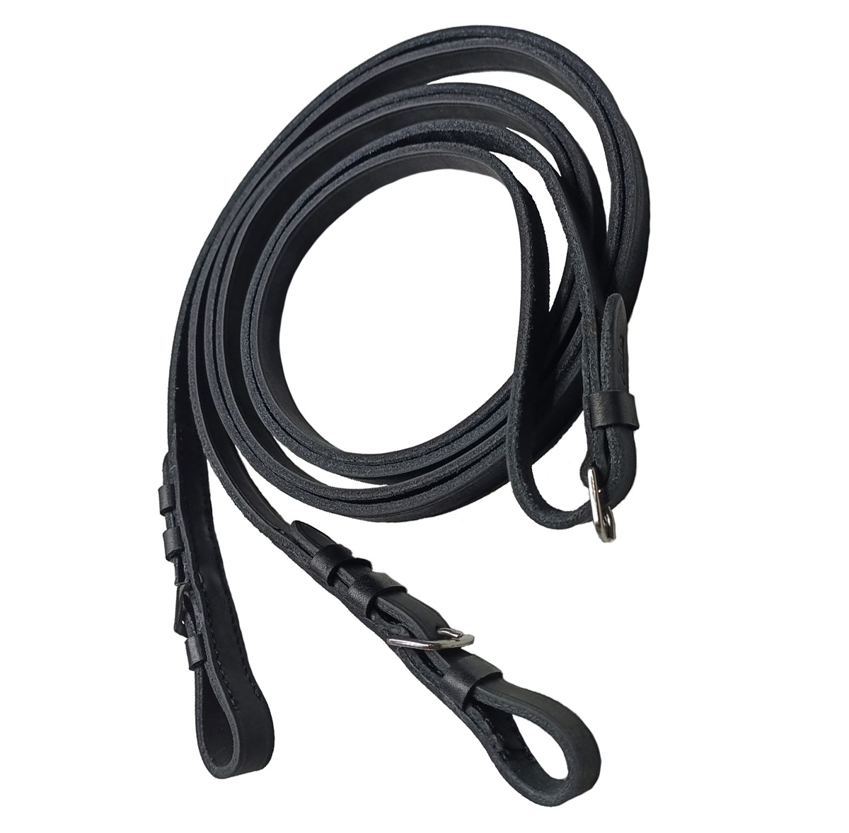 Повод кожаный гладкий (Черный)