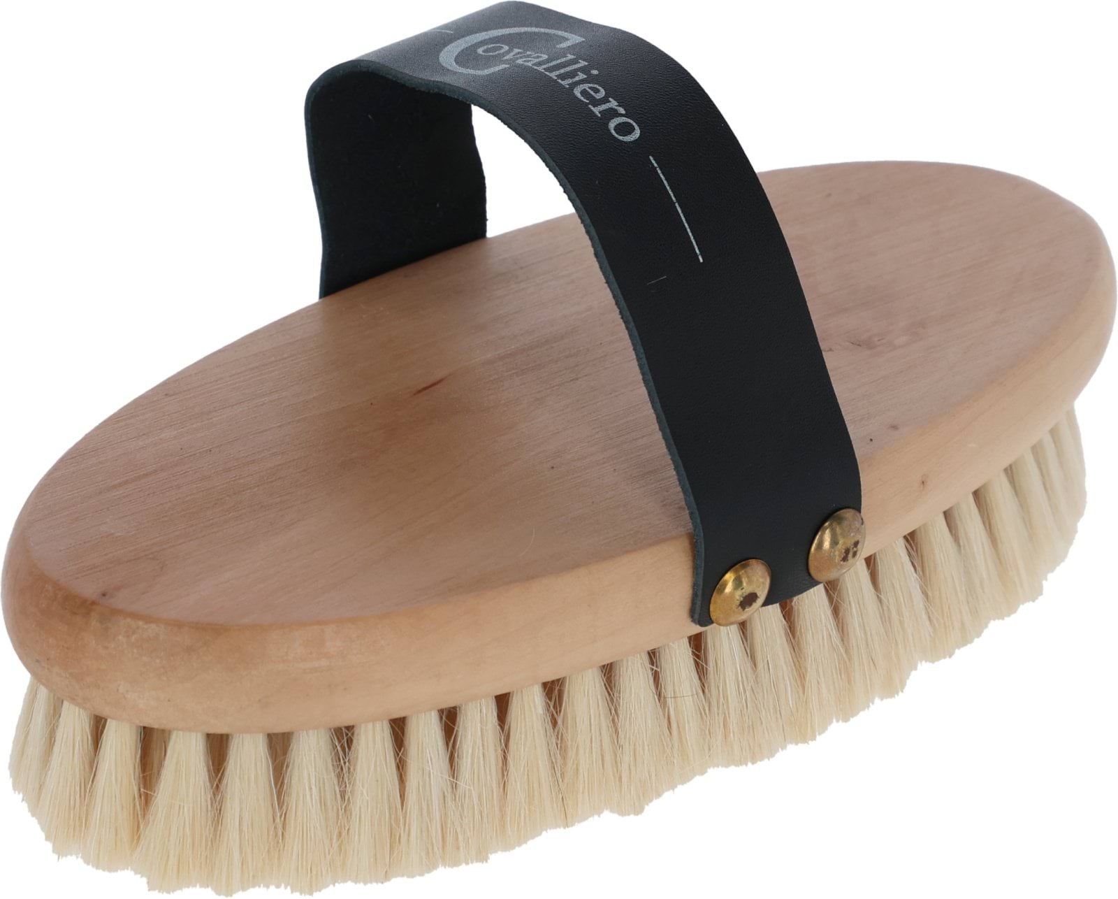 Деревянная щетка для лошадей с натуральной щетиной