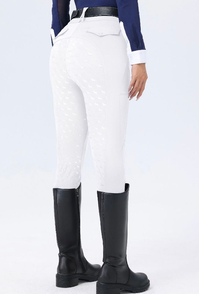 Бреггинсы для верховой езды белые, размер М